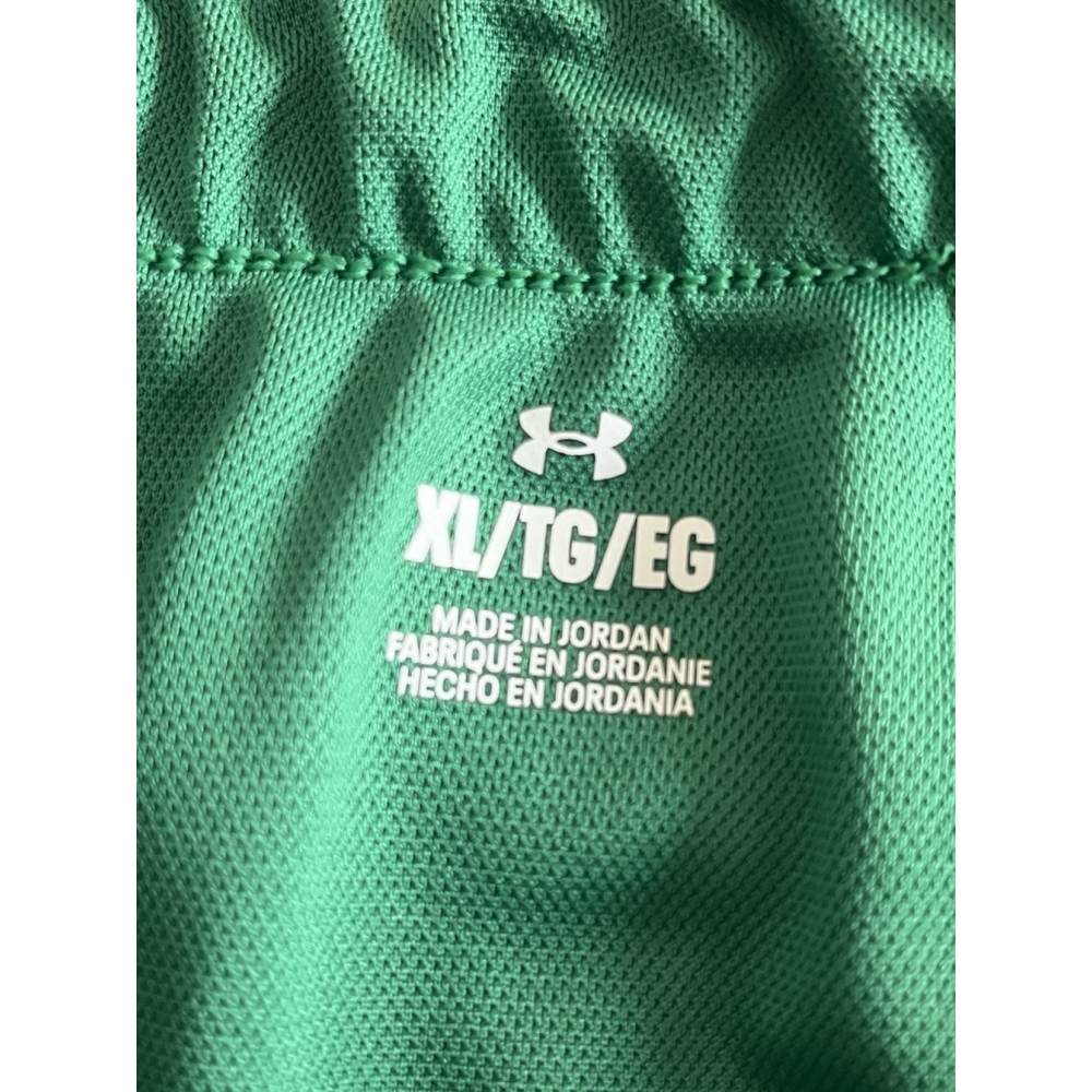 Under Armour Tech Play Up Shorts Womens XL Green Stripe - Picture 4 of 8